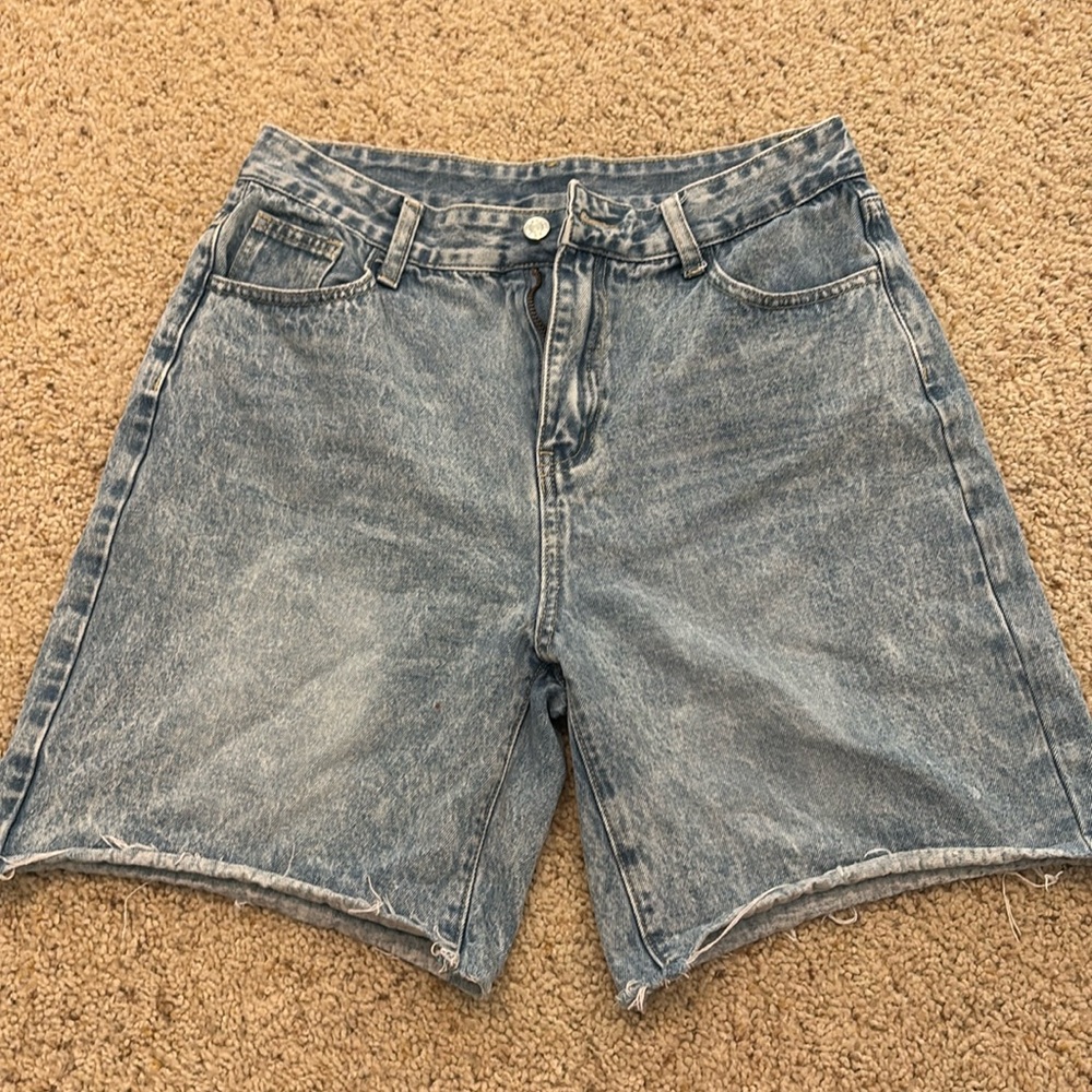 Mid-length Jean Shorts
